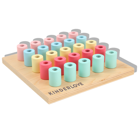 Núm gỗ xếp chồng - Đồ chơi Montessori của Kinderlove