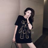 Áo Thun Nữ HappyTee - Mẫu Áo Thun Graphics Gấu  Chất Cotton 100% Cao Cấp