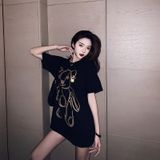 Áo Thun Nữ HappyTee - Mẫu Áo Thun Graphics Gấu  Chất Cotton 100% Cao Cấp