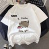 Áo Thun Nữ HappyTee - Mẫu Áo Thun Họa Tiết Mèo Đáng Yêu Chất Cotton 100% Cao Cấp