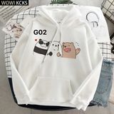 Áo Hoodie Nữ HappyTee - Mẫu Áo Hoodie Họa Tiết Những Chú Gấu Đáng Yêu We Are Bear Chất Cotton 100% Cao Cấp