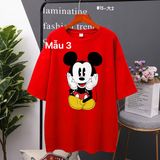 Áo Thun  HappyTee - Mẫu Áo Thun Họa Tiết Chuột Mickey Chất Cotton 100% Cao Cấp