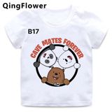 Áo Thun Nữ HappyTee -Những Mẫu Áo Thun Sắc Trắng We Are Bear Chất Cotton 100% Cao Cấp