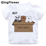 Áo Thun Nữ HappyTee -Những Mẫu Áo Thun Sắc Trắng We Are Bear Chất Cotton 100% Cao Cấp