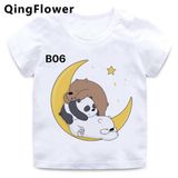 Áo Thun Nữ HappyTee -Những Mẫu Áo Thun Sắc Trắng We Are Bear Chất Cotton 100% Cao Cấp