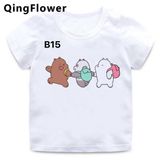 Áo Thun Nữ HappyTee -Những Mẫu Áo Thun Sắc Trắng We Are Bear Chất Cotton 100% Cao Cấp