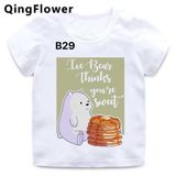 Áo Thun Nữ HappyTee -Những Mẫu Áo Thun Sắc Trắng We Are Bear Chất Cotton 100% Cao Cấp