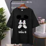 Áo Thun  HappyTee - Mẫu Áo Thun Họa Tiết Chuột Mickey Chất Cotton 100% Cao Cấp