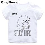 Áo Thun Nữ HappyTee -Những Mẫu Áo Thun Sắc Trắng We Are Bear Chất Cotton 100% Cao Cấp