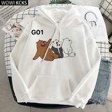 Áo Hoodie Nữ HappyTee - Mẫu Áo Hoodie Họa Tiết Những Chú Gấu Đáng Yêu We Are Bear Chất Cotton 100% Cao Cấp