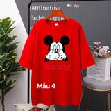 Áo Thun  HappyTee - Mẫu Áo Thun Họa Tiết Chuột Mickey Chất Cotton 100% Cao Cấp