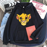 Áo Hoodie HappyTee - Mẫu Áo Hoodie Họa Tiết Chú Sư Tử Simba Chất Cotton 100% Cao Cấp