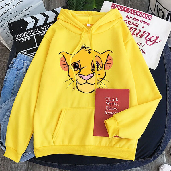 Áo Hoodie HappyTee - Mẫu Áo Hoodie Họa Tiết Chú Sư Tử Simba Chất Cotton 100% Cao Cấp