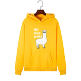 Áo Hoodie HappyTee - Mẫu Áo Hoodie Họa Tiết Chú Lạc Đà Cool Ngầu Chất NO PROB LLAMA Cotton 100% Cao Cấp