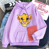 Áo Hoodie HappyTee - Mẫu Áo Hoodie Họa Tiết Chú Sư Tử Simba Chất Cotton 100% Cao Cấp