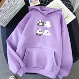 Áo Hoodie HappyTee - Mẫu Áo Hoodie We Are Bears Chất Cotton 100% Cao Cấp