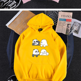 Áo Hoodie Nữ HappyTee - Mẫu Áo Hoodie Họa Tiết Chú Gấu Đáng Yêu We Are Bear Chất Cotton 100% Cao Cấp