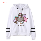 Áo Hoodie HappyTee - Mẫu Áo Hoodie Họa Tiết Mèo Mập Đáng Yêu Chất Cotton 100% Cao Cấp