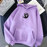 Áo Hoodie Nữ HappyTee - Mẫu Áo Hoodie Họa Tiết Chú Mèo Thủy Thủ Mặt Trăng Đáng Yêu Chất Cotton 100% Cao Cấp