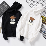 Áo Hoodie HappyTee - Mẫu Áo Hoodie We Are Bear  Chất Cotton 100% Cao Cấp