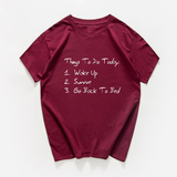 Áo Thun Nữ HappyTee - Mẫu Áo Thun Things To Do Today Chất Cotton 100% Cao Cấp