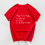 Áo Thun Nữ HappyTee - Mẫu Áo Thun Things To Do Today Chất Cotton 100% Cao Cấp