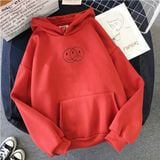 Áo Hoodie HappyTee - Mẫu Áo Hoodie Họa Tiết Mặt Buồn,Mặt Cười Chất Cotton 100% Cao Cấp