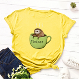 Áo Thun HappyTee - Mẫu Áo Thun SLOFFEE Chất Cotton 100% Cao Cấp