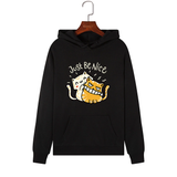 Áo Hoodie HappyTee - Mẫu Áo Hoodie Just Be Nice Chất Cotton 100% Cao Cấp