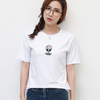 Áo Thun Nữ HappyTee - Mẫu Áo Thun Họa Tiết Người Ngoài Hành Tinh Chất Cotton 100% Cao Cấp