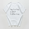 Áo Thun Nữ HappyTee - Mẫu Áo Thun Things To Do Today Chất Cotton 100% Cao Cấp