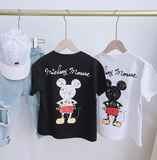 Áo Thun Nữ HappyTee - Mẫu Áo Thun MICKEY MOUSE Chất Cotton 100% Cao Cấp