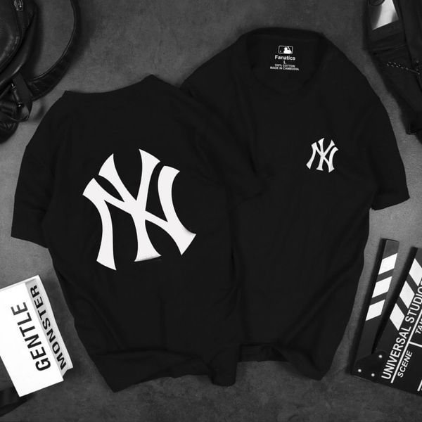 Áo Thun Nam HappyTee - Mẫu Áo Thun Biểu Tượng NY New York Yankess Chất Cotton 100% Cao Cấp