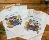 Áo Thun Nữ HappyTee - Mẫu Áo Thun WORK FROM HOME Chất Cotton 100% Cao Cấp