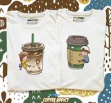 Áo Thun HappyTee - Mẫu Áo Thun Dành Cho Cặp Đôi Chất Cotton 100% Cao Cấp