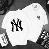 Áo Thun Nam HappyTee - Mẫu Áo Thun Biểu Tượng NY New York Yankess Chất Cotton 100% Cao Cấp