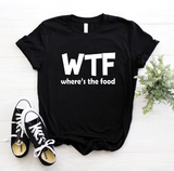 Áo Thun HappyTee - Mẫu Áo Thun WTF where's the food Chất Cotton 100% Cao Cấp