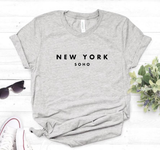 Áo Thun HappyTee - Mẫu Áo ThunNEW YORK SOHO Chất Cotton 100% Cao Cấp