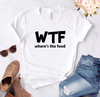 Áo Thun HappyTee - Mẫu Áo Thun WTF where's the food Chất Cotton 100% Cao Cấp