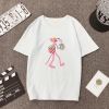 Áo Thun HappyTee - Mẫu Áo Thun In Họa Tiết Chú Báo Hồng Pink Pather Chất Cotton 100% Cao Cấp