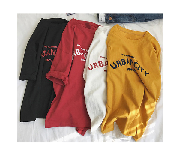 Áo Thun HappyTee - Mẫu Áo Thun Form Vintage URBANCITY Chất Cotton 100% Cao Cấp