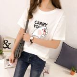 Áo Thun HappyTee - Mẫu Áo Thun CARRY YOU In Họa Tiết Chú Heo Đáng Yêu Ngộ Nghĩnh Chất Cotton 100% Cao Cấp