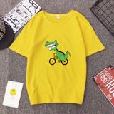 Áo Thun HappyTee - Mẫu Áo Thun In Họa Tiết Cá Sấu Chất Cotton 100% Cao Cấp