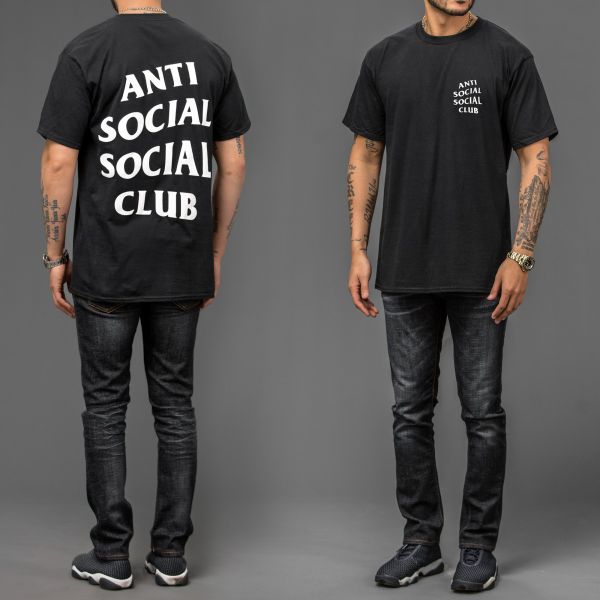 Áo Thun Nam HappyTee - Mẫu Áo Thun ANTI SOCIAL SOCIAL CLUB Chất Cotton 100% Cao Cấp