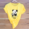 Áo Thun Nữ HappyTee - Mẫu Áo Thun Họa Tiết Chú Gấu Trúc Panda Chất Cotton 100% Cao Cấp