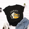 Áo Thun Nữ HappyTee - Mẫu Áo Thun Just Be Nice Chất Cotton 100% Cao Cấp