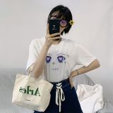 Áo Thun Nữ HappyTee - Mẫu Áo Thun Họa Tiết Đôi Mắt Đáng Yêu Quyến Rủ Chất Cotton 100% Cao Cấp