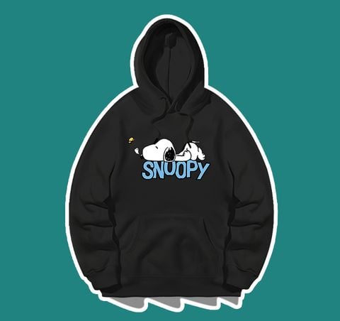 Áo Hoodie HappyTee - Mẫu Áo Hoodie Unisex Họa Tiết Chú Cún Snoopy Đáng Yêu Chất Cotton 100% Cao Cấp