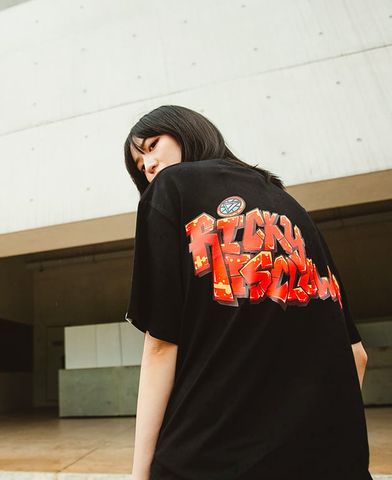 Áo Thun Tay Lỡ Unisex HappyTee - Mẫu Áo Thun Tay Lỡ In 2 Mặt Chữ RICKYIS CLOWN Chất Cotton 100% Cao Cấp