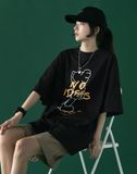 Áo Thun Tay Lỡ Unisex HappyTee - Mẫu Áo Thun Tay Lỡ NO IDEA Chất Cotton 100% Cao Cấp